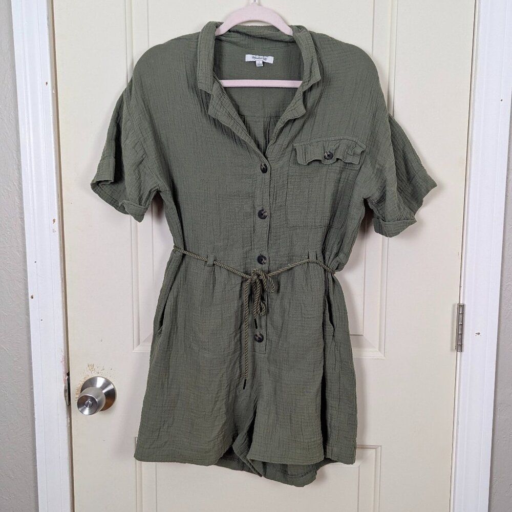 Madewell | Gauze Short Sleeve Romper Size Small